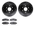 Dynamic Friction Co 8302-48057, Rotors-Drilled and Slotted-Black with 3000 Series Ceramic Brake Pads, Zinc Coated 8302-48057